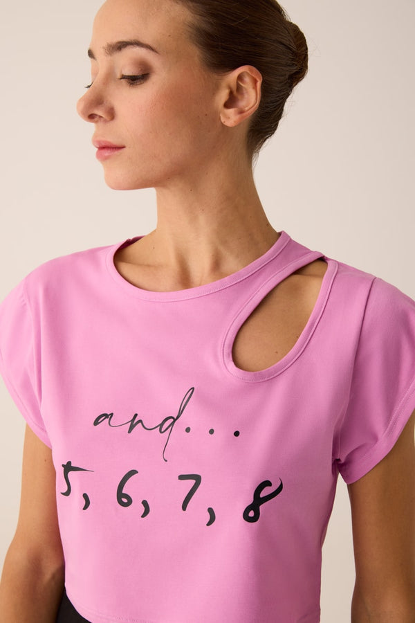 296 - CROP TOP WITH ASYMMETRIC NECKLINE