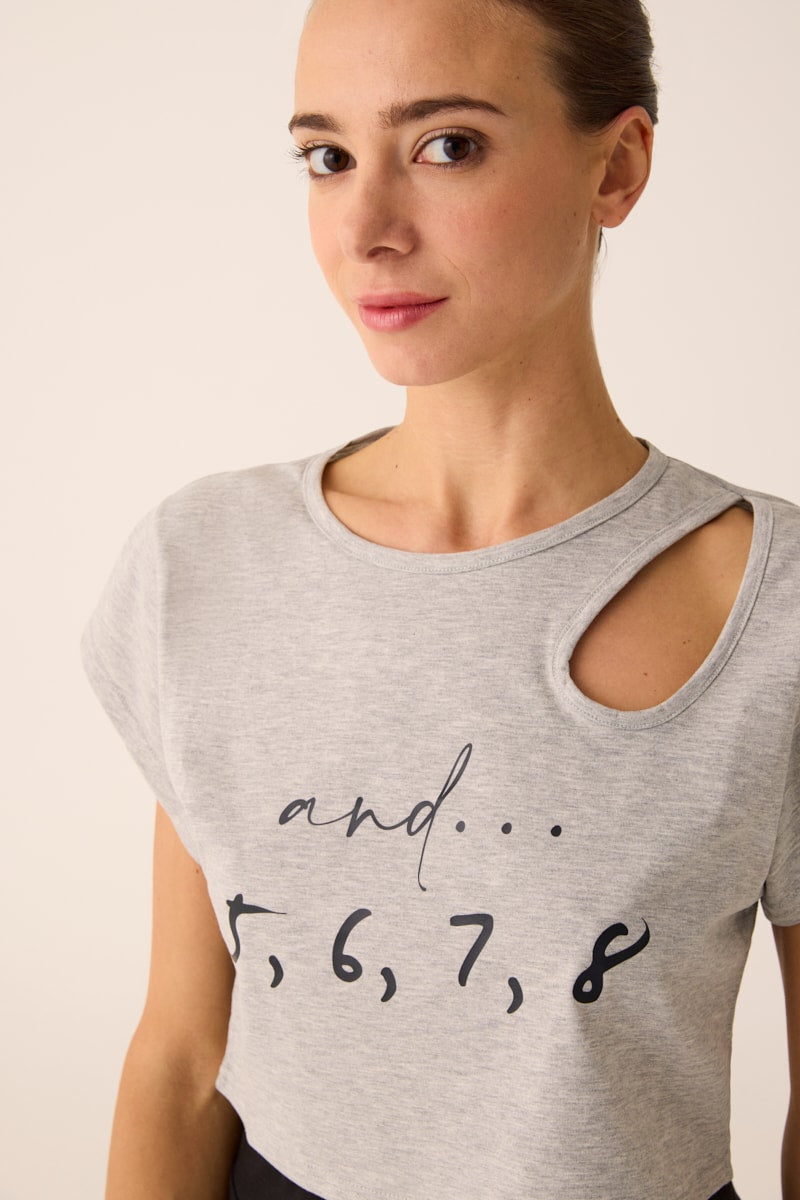 296 - CROP TOP WITH ASYMMETRIC NECKLINE