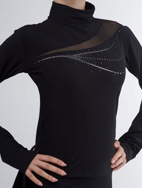 309 - MAGLIA TERMICA CON INSERTO IN TULLE