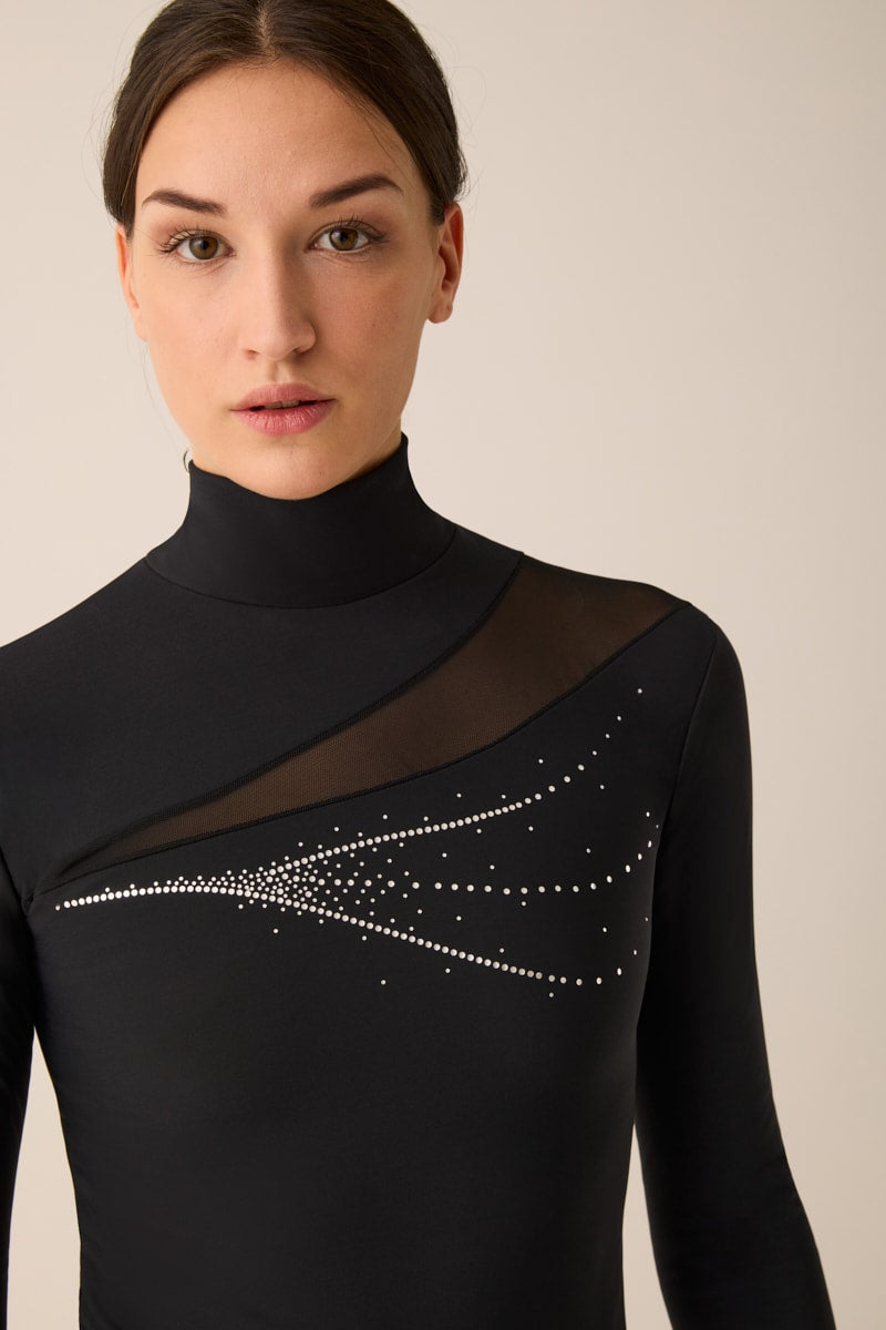 309 - MAGLIA TERMICA CON INSERTO IN TULLE