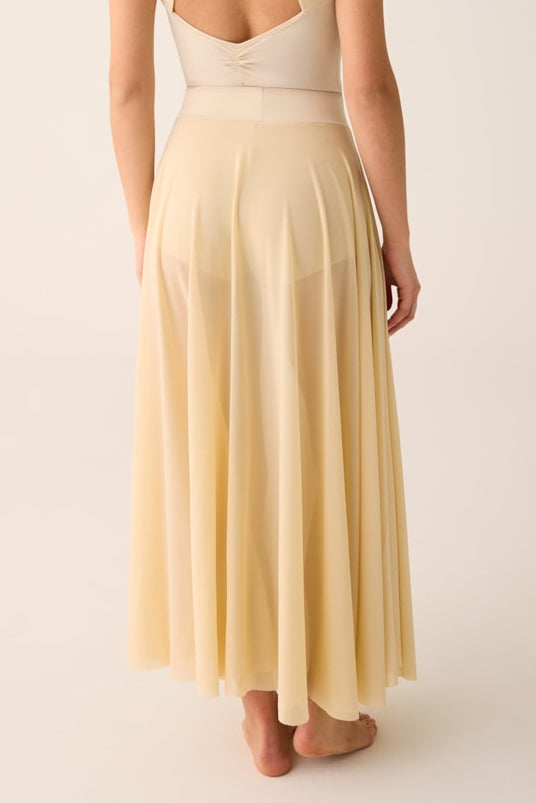 334 - GONNA LUNGA FLUIDA IN TULLE