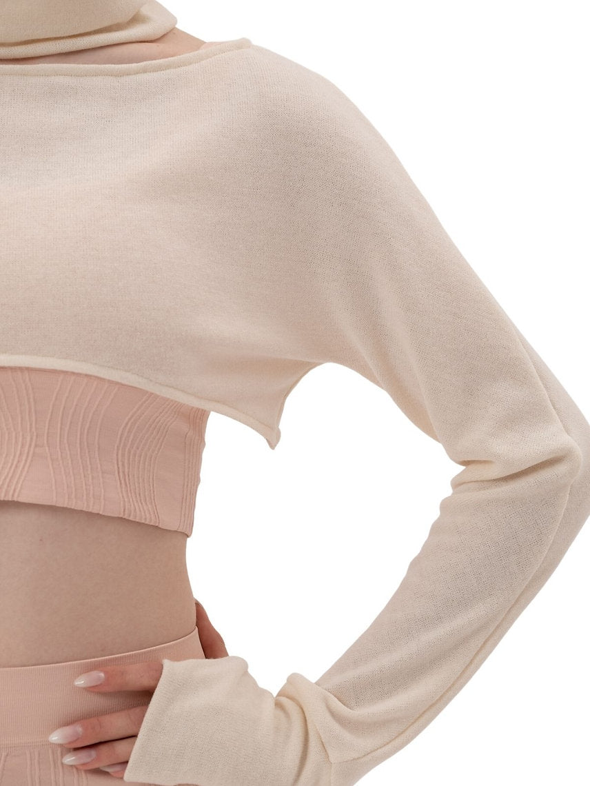 174 - COPRISPALLE IN LANA CON COLLO STACCABILE
