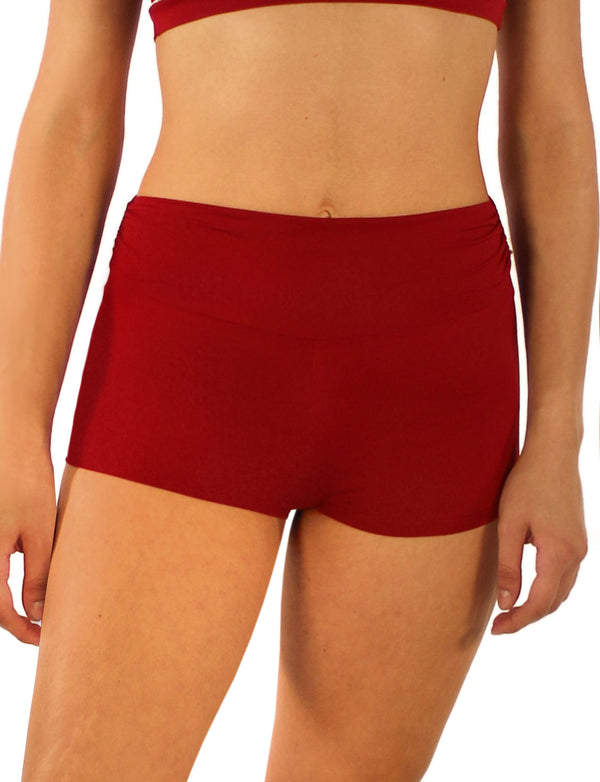 249 - SILK-EFFECT CULOTTE WITH RUFFLED EDGE