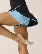 325 - Short doppio in leggero tessuto rigenerato elasticizzato