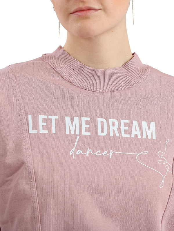 164 FELPA CROP NON GARZATA