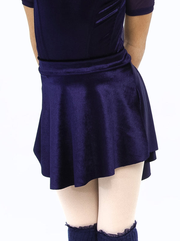 291/C - GIRL'S VELVET PULL SKIRT