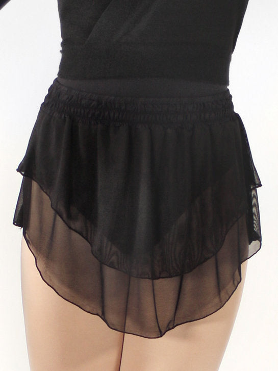 273 - SHORT SKIRT WITH DOUBLE TULLE RUFFLE