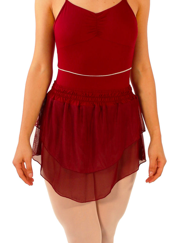 273 - SHORT SKIRT WITH DOUBLE TULLE RUFFLE