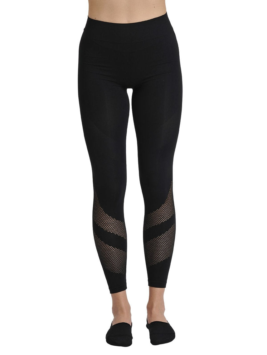 91 - LEGGING IN SEAMLESS CON RETE LATERALE