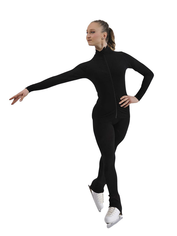 115/Z - MAGLIA CON ZIP SEAMLESS IN LANA MERINO