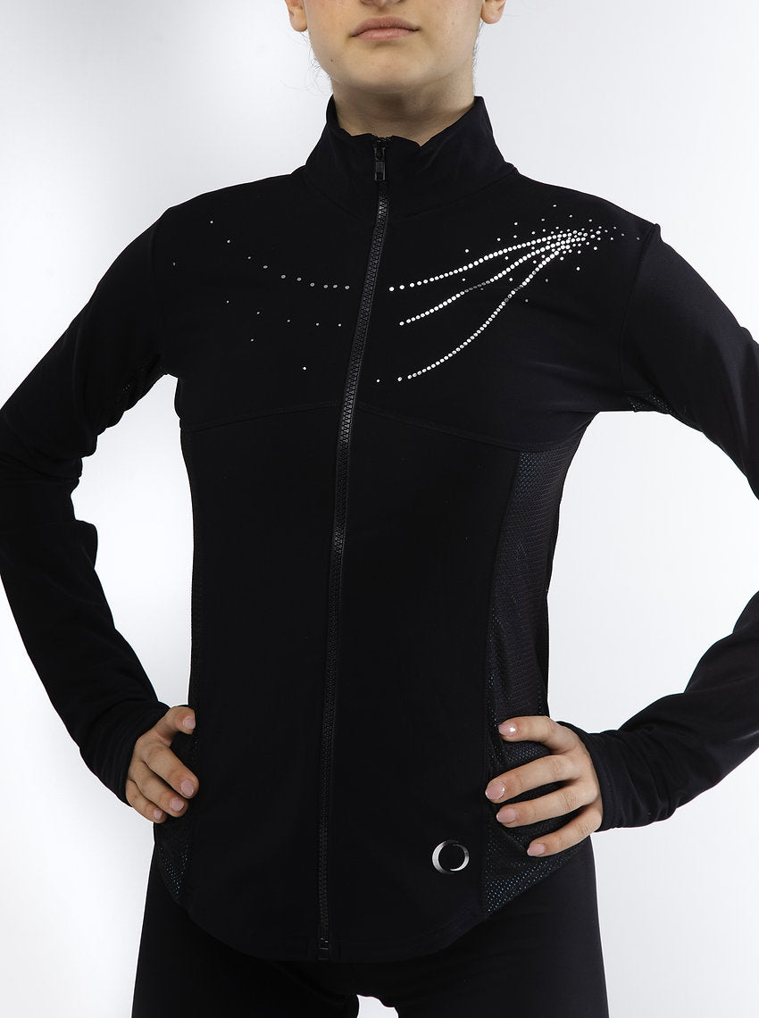 310 - MAGLIA TERMICA ADERENTE CON COLLO ALTO E ZIP