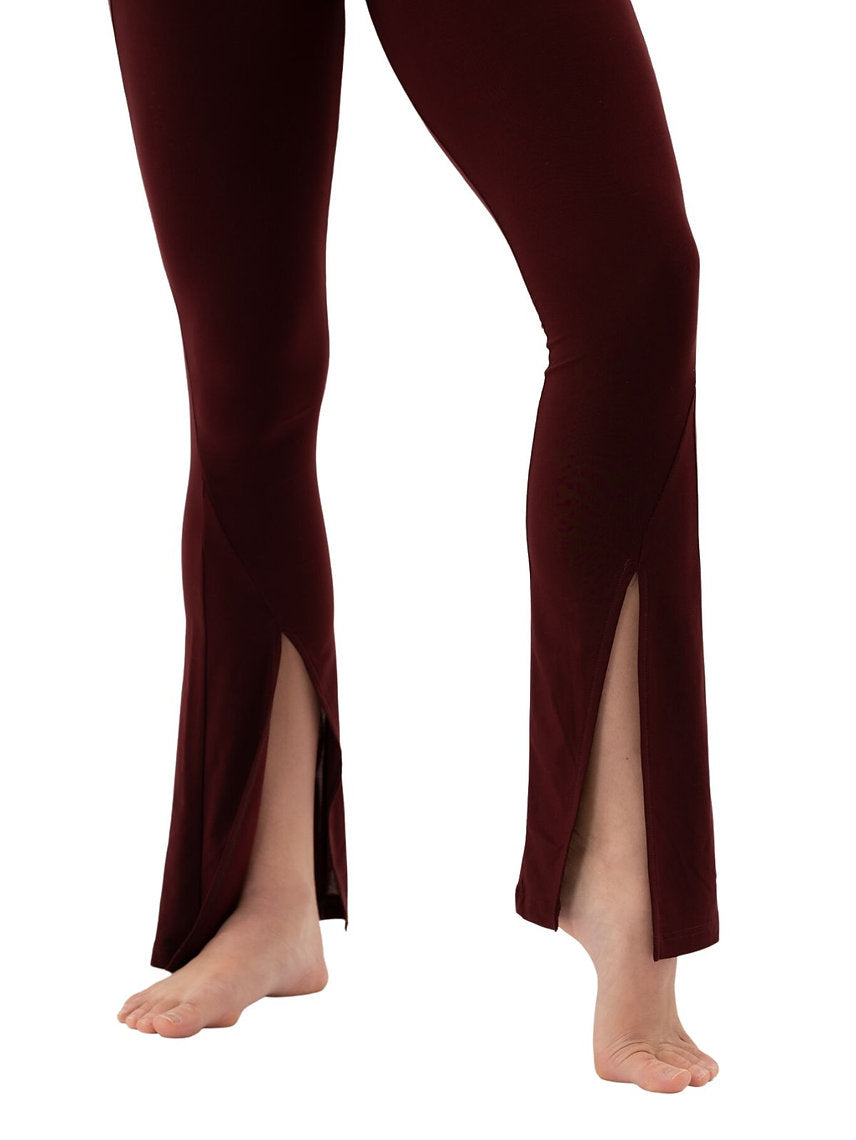 169 - PANTALONE IN VISCOSA CON SPACCO LATERALE