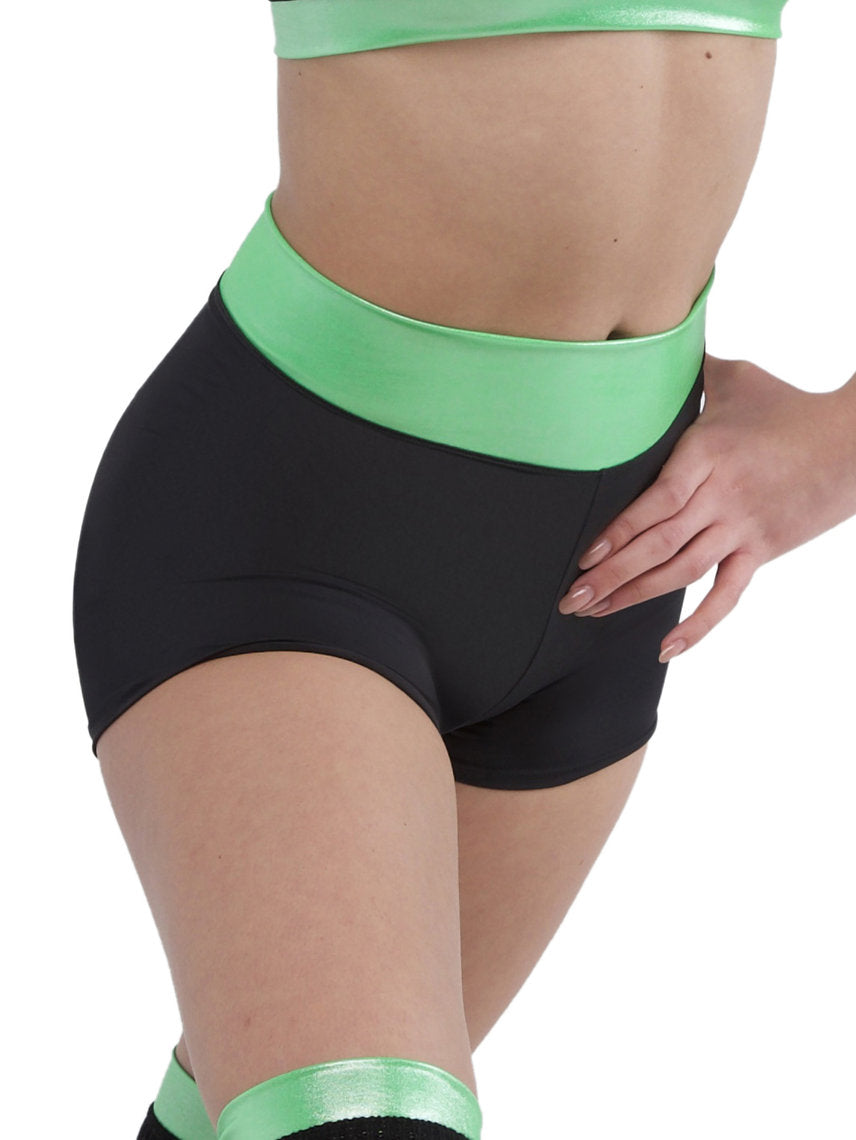 308 - SHORT ADERENTE CON FASCIA IN TESSUTO SPALMATO