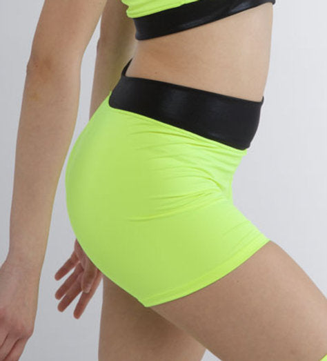 308 - SHORT ADERENTE CON FASCIA IN TESSUTO SPALMATO