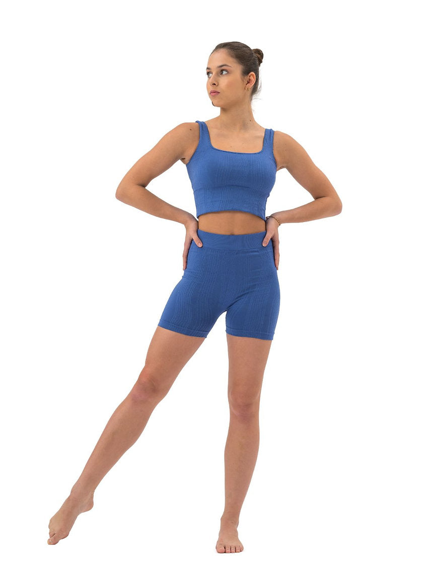 183 - SHORT SEAMLESS CON LAVORAZIONE IN RILIEVO
