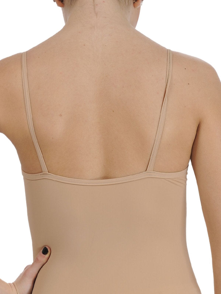 117 - SOTTOBODY ELASTICIZZATO CON BRETELLE SOTTILI
