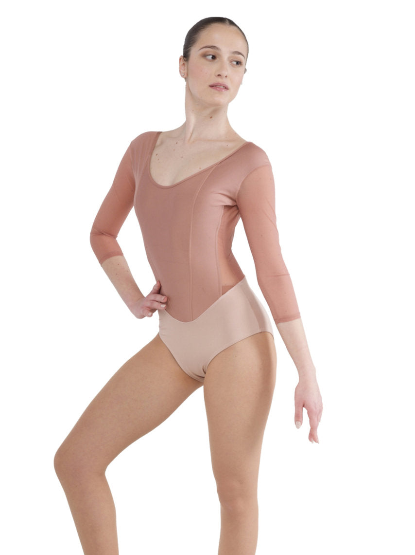 292 - BODY CON CORPETTO IN MICROFIBRA
